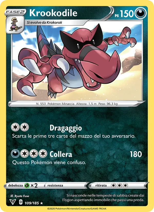 Krookodile Voltaggio Sfolgorante 109/185