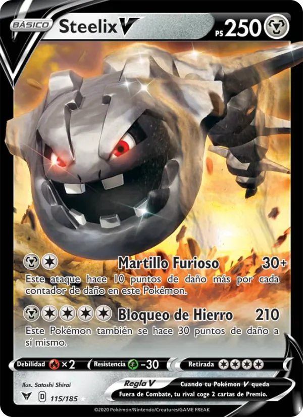 Steelix V Voltaje Vívido 115/185