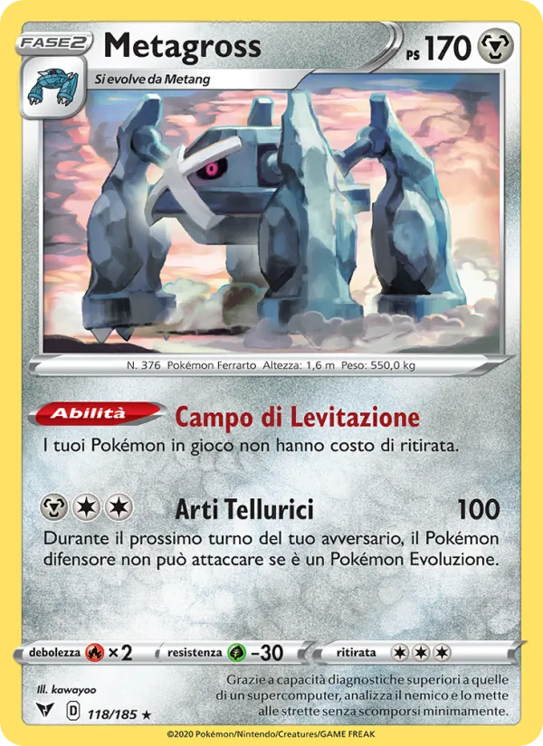 Metagross Voltaggio Sfolgorante 118/185