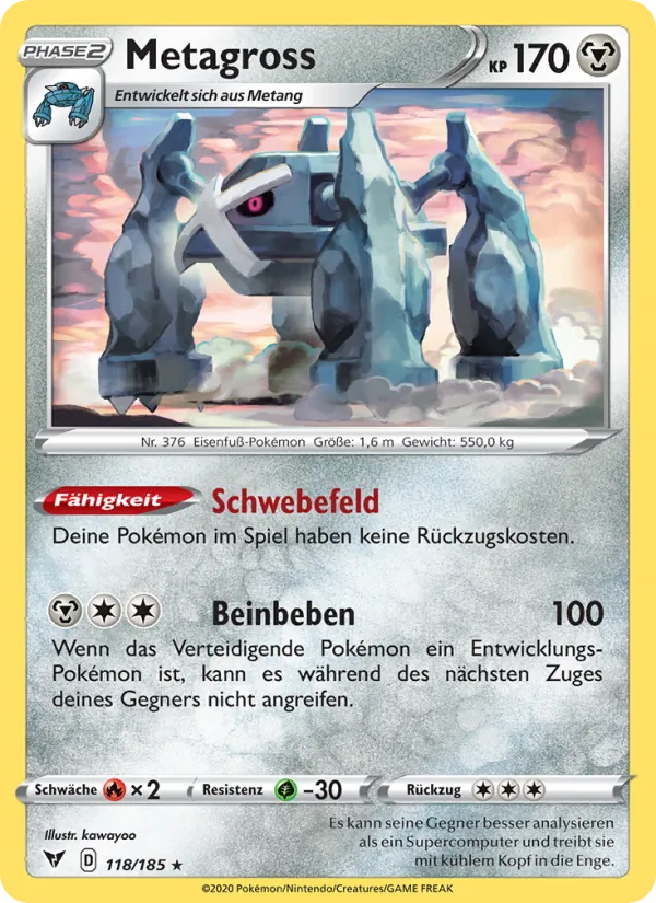 Metagross Farbenschock 118/185
