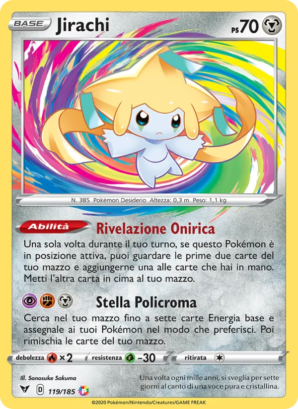 Jirachi Voltaggio Sfolgorante 119/185