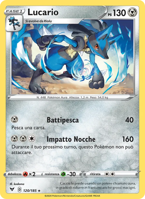 Lucario Voltaggio Sfolgorante 120/185