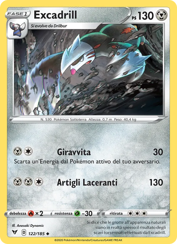 Excadrill Voltaggio Sfolgorante 122/185