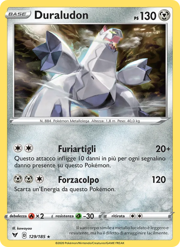 Duraludon Voltaggio Sfolgorante 129/185
