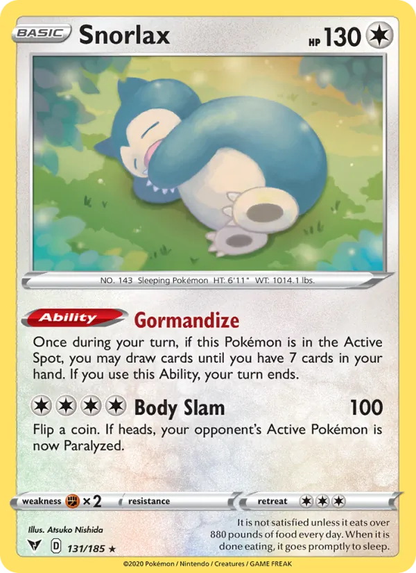 Snorlax Vivid Voltage 131/185