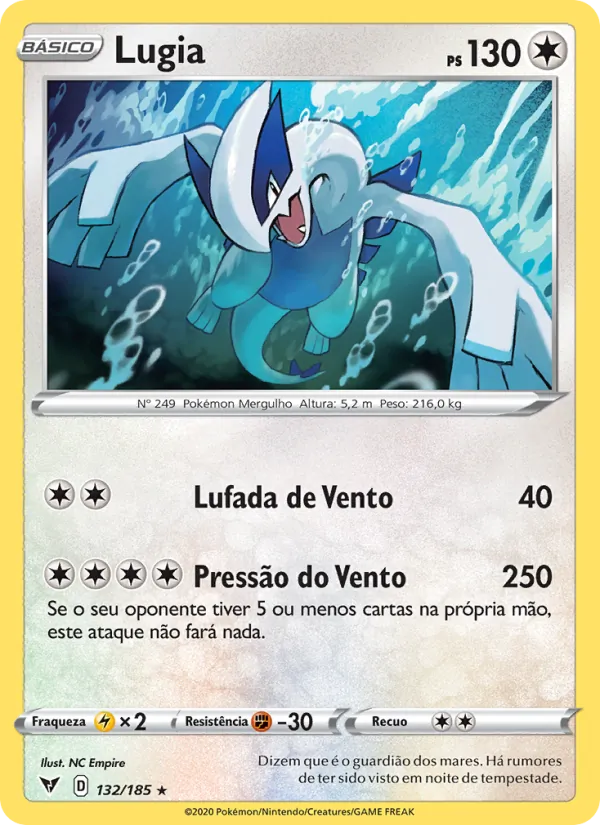 Lugia Voltagem Vívida 132/185