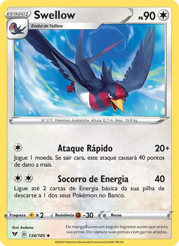 Swellow Voltagem Vívida 134/185