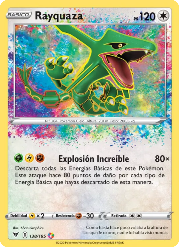 Rayquaza Voltaje Vívido 138/185