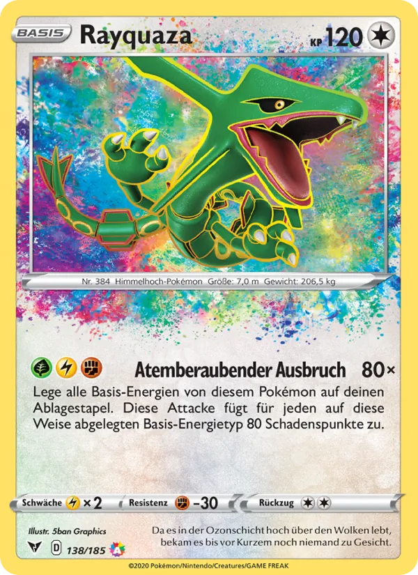 Rayquaza Farbenschock 138/185