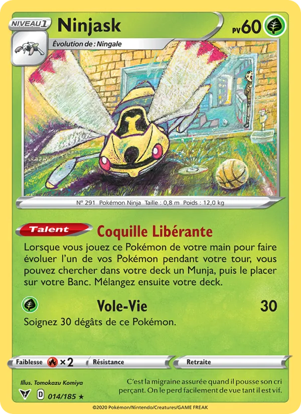Ninjask Voltage Éclatant 14/185
