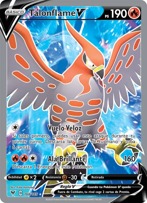 Talonflame V Voltaje Vívido 168/185