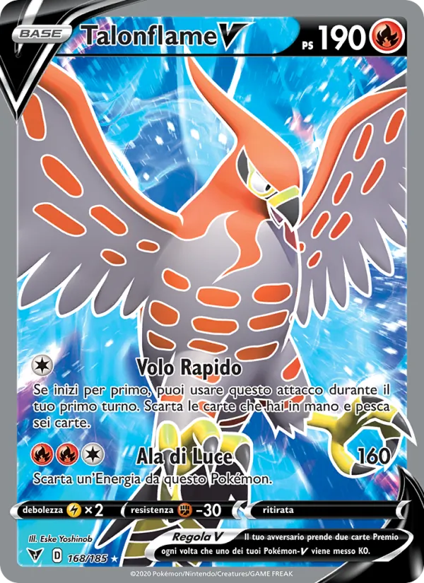 Talonflame V Voltaggio Sfolgorante 168/185