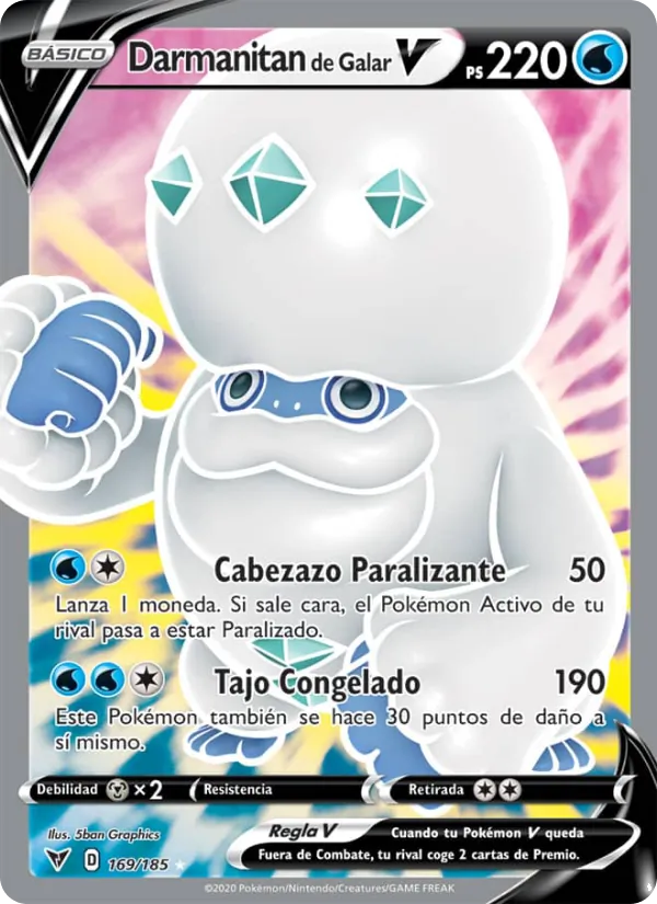 Darmanitan de Galar V Voltaje Vívido 169/185