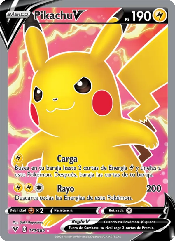 Pikachu V Voltaje Vívido 170/185