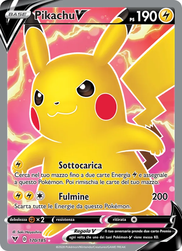 Pikachu V Voltaggio Sfolgorante 170/185
