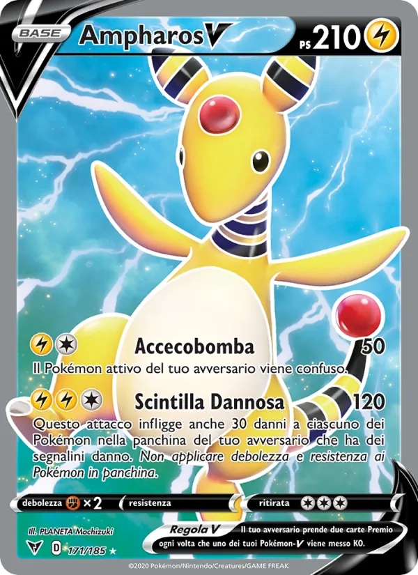 Ampharos V Voltaggio Sfolgorante 171/185