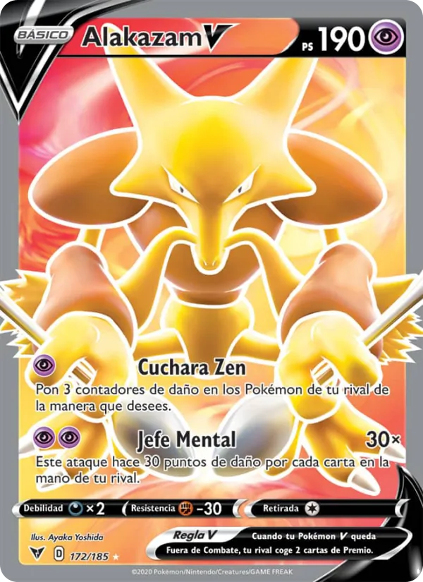 Alakazam V Voltaje Vívido 172/185