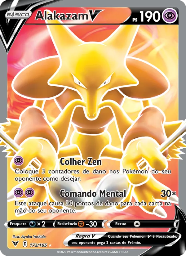 Alakazam V Voltagem Vívida 172/185