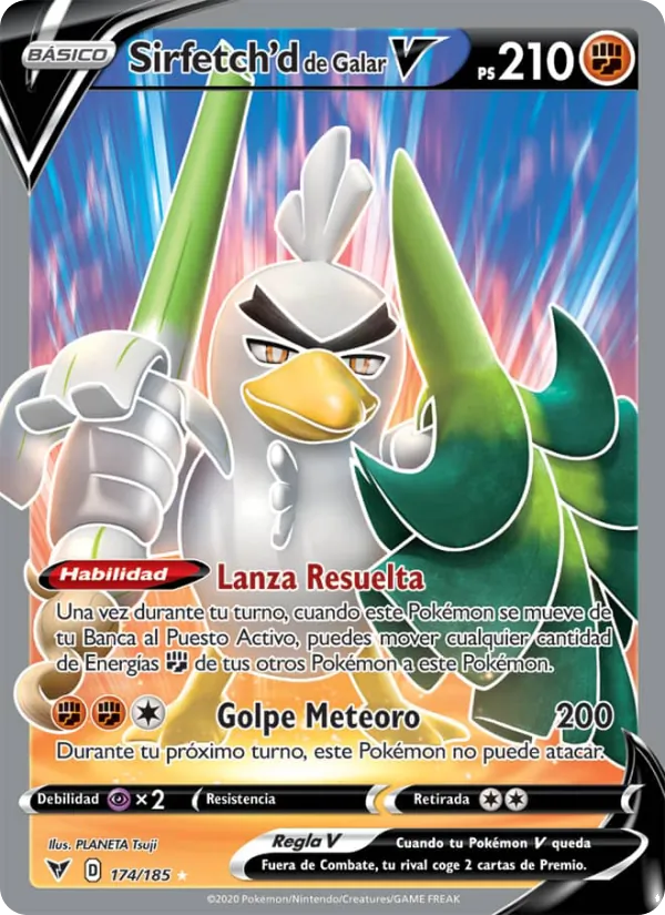 Sirfetch'd de Galar V Voltaje Vívido 174/185