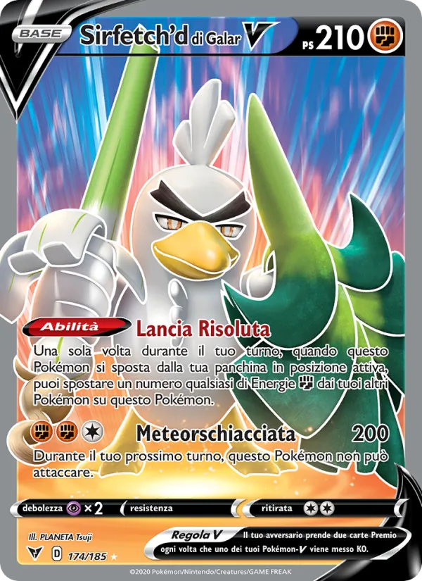 Sirfetch'd di Galar V Voltaggio Sfolgorante 174/185
