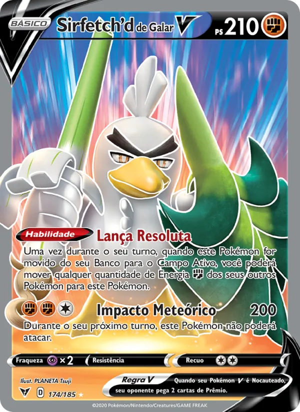 Sirfetch'd de Galar V Voltagem Vívida 174/185