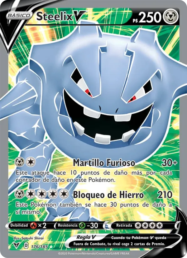 Steelix V Voltaje Vívido 176/185