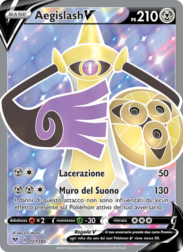 Aegislash V Voltaggio Sfolgorante 177/185