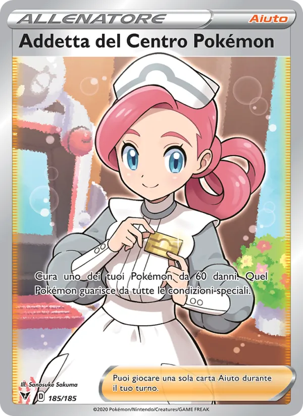 Addetta del Centro Pokémon Voltaggio Sfolgorante 185/185