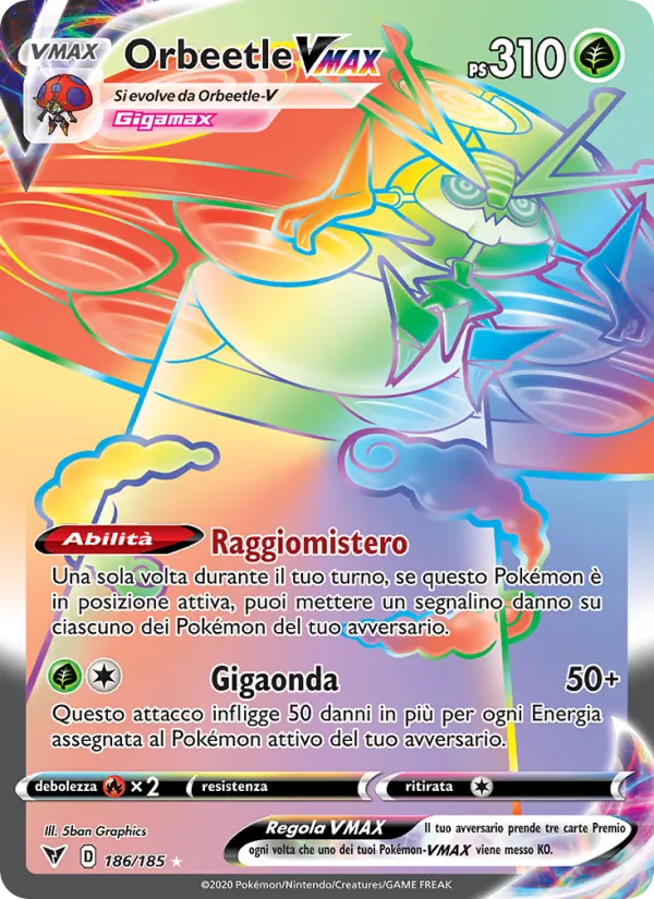 Orbeetle VMAX Voltaggio Sfolgorante 186/185