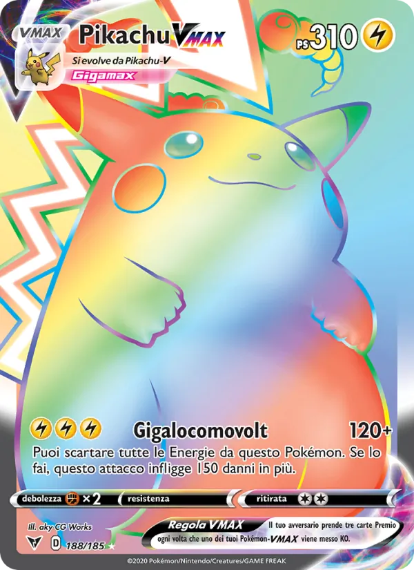 Pikachu VMAX Voltaggio Sfolgorante 188/185