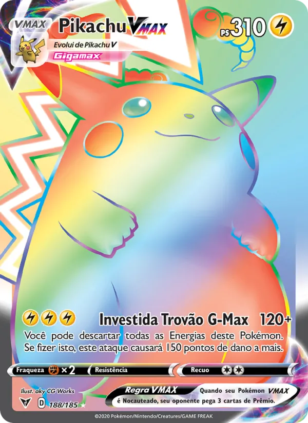 Pikachu VMAX Voltagem Vívida 188/185