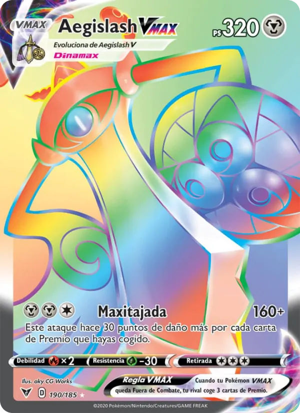 Aegislash VMAX Voltaje Vívido 190/185