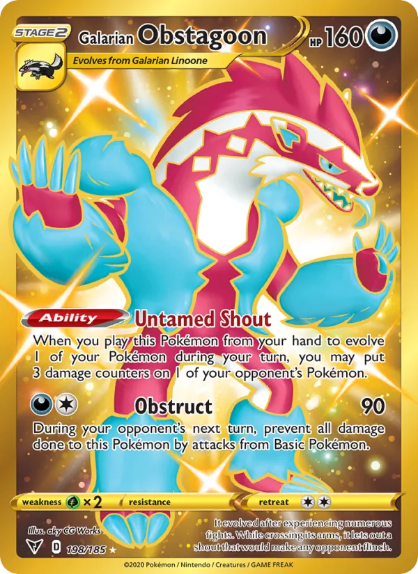 Galarian Obstagoon Vivid Voltage 198/185