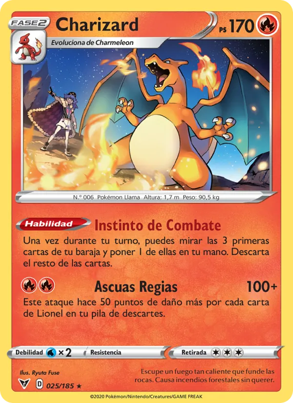 Charizard Voltaje Vívido 25/185