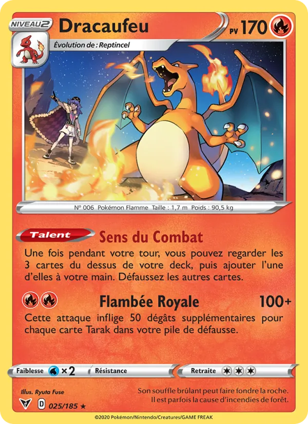 Dracaufeu Voltage Éclatant 25/185