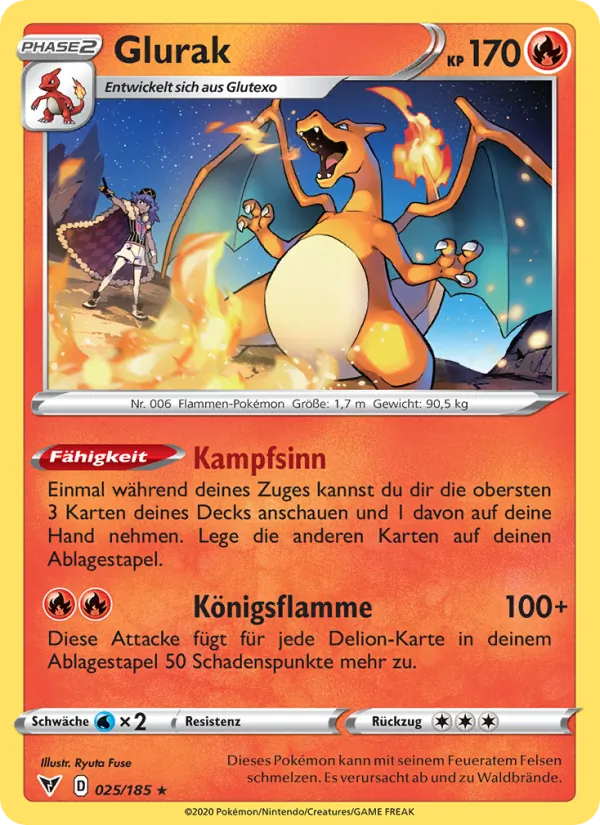 Glurak Farbenschock 25/185
