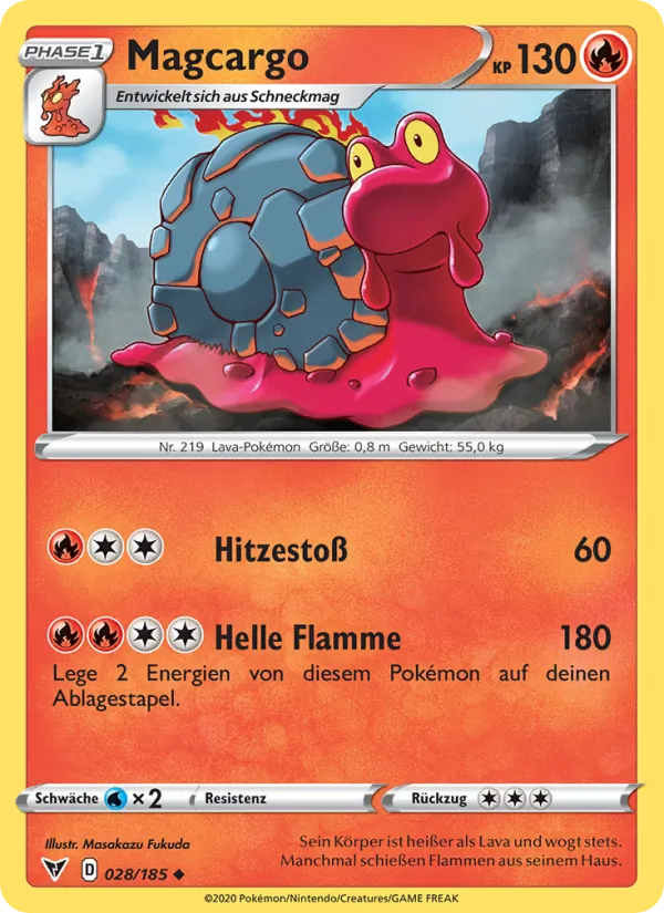 Magcargo Farbenschock 28/185