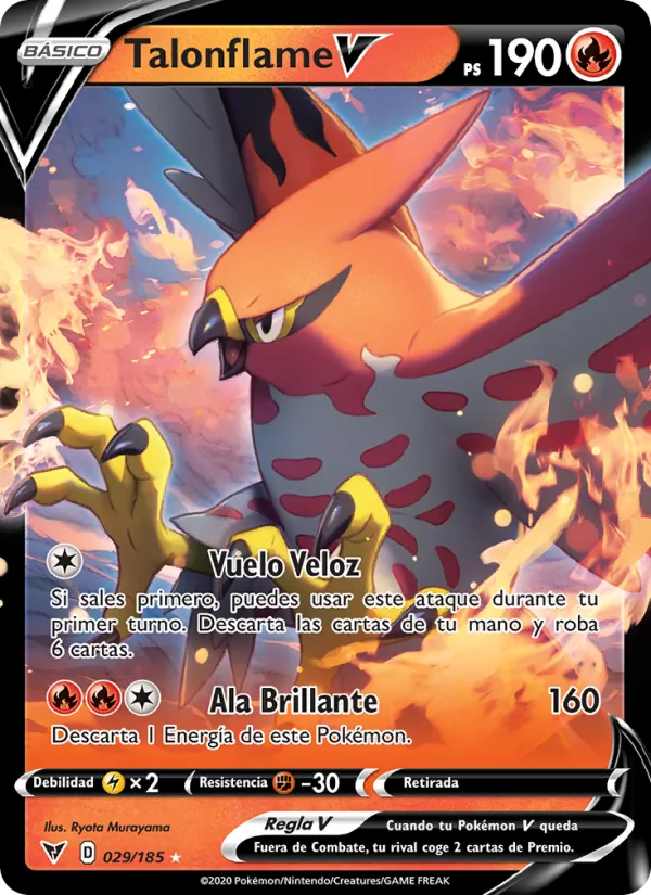 Talonflame V Voltaje Vívido 29/185
