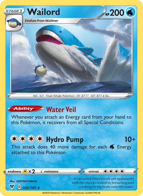 Wailord Vivid Voltage 32/185
