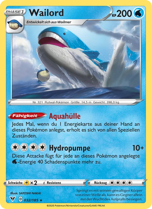 Wailord Farbenschock 32/185