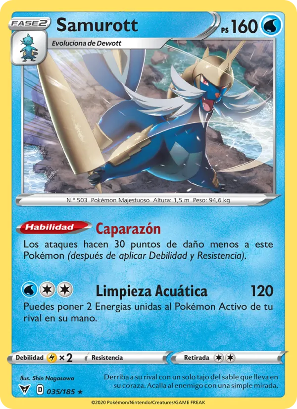 Samurott Voltaje Vívido 35/185