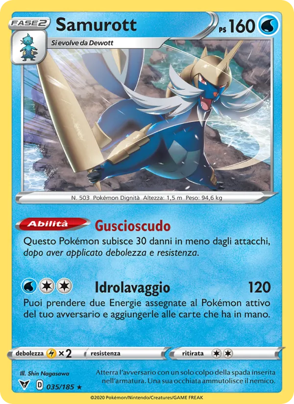 Samurott Voltaggio Sfolgorante 35/185