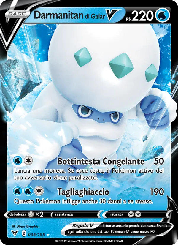 Darmanitan di Galar V Voltaggio Sfolgorante 36/185