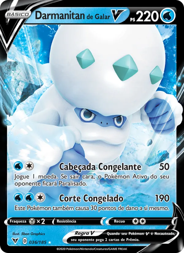 Darmanitan de Galar V Voltagem Vívida 36/185