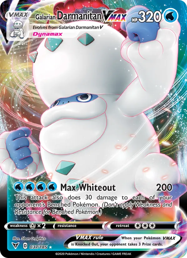 Galarian Darmanitan VMAX Vivid Voltage 37/185