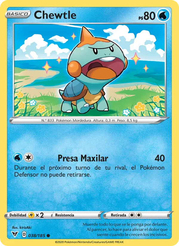 Chewtle Voltaje Vívido 38/185