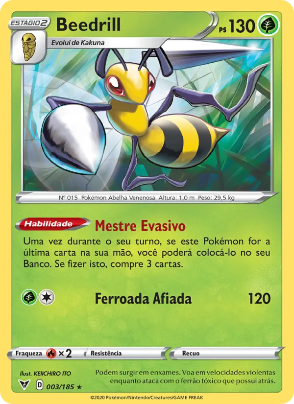 Beedrill Voltagem Vívida 3/185