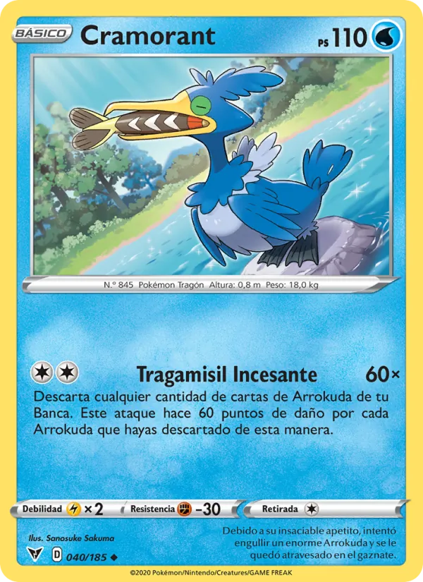 Cramorant Voltaje Vívido 40/185
