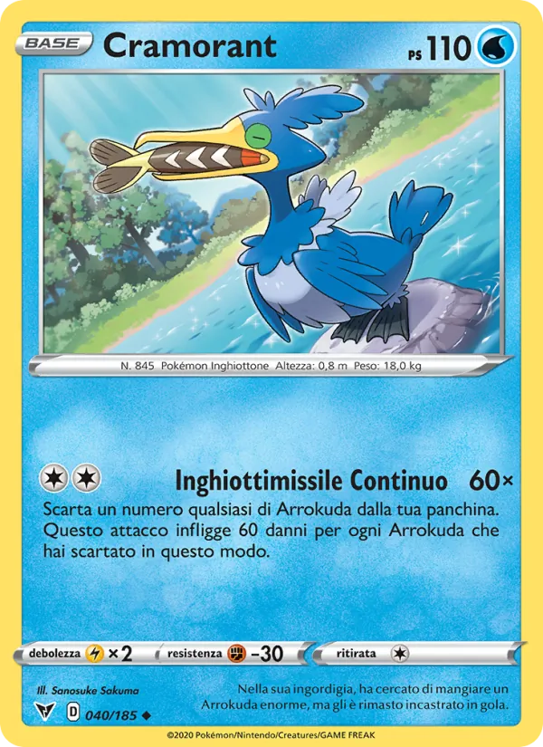 Cramorant Voltaggio Sfolgorante 40/185