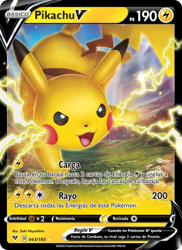 Pikachu V Voltaje Vívido 43/185